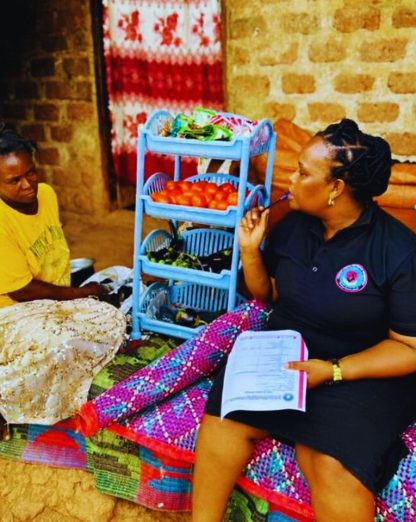 Cissy (Stay-home mother of 3, groceries vendor, lacks capital)